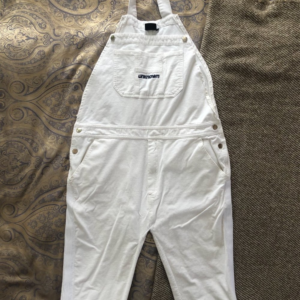 Rare White Overalls Large